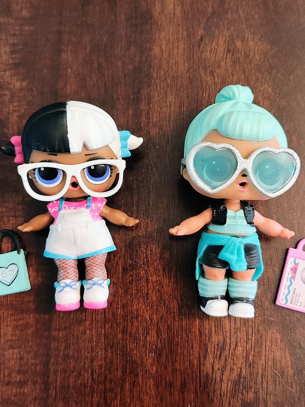 L.O.L. Surprise! Kids Fashion Doll Set with Aqua and Black/White Dolls